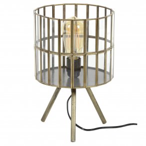 Jail Bordlampe i glas og antik bronce Bordlamper 3 Nordic Jail Bordlampe i glas og antik bronce Bordlamper 3 Nordic
