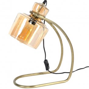 Jail Bordlampe i glas og antik bronce Bordlamper 3 Nordic Jail Bordlampe i glas og antik bronce Bordlamper 3 Nordic